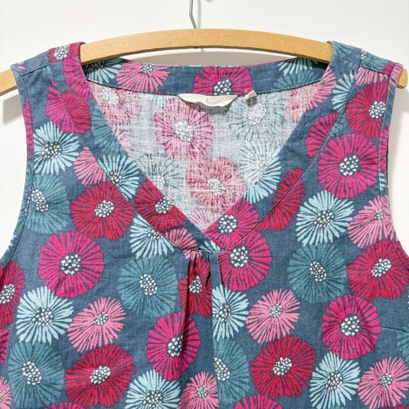Seasalt Cornwall Phormium Linen Floral Top Vest Size 8 Size Medium Floral Tank - Picture 6 of 13